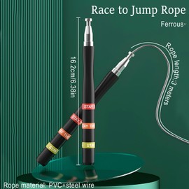 Suuwwn Skipping Rope Speed Rope Adult Fitness 2 Ball Bearings & Non-Slip Handles Skipping Ropes for Fitness Adjustable Length