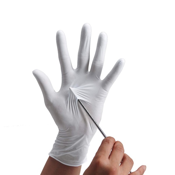 Showa Glove No. 884 Nitrist White, Powder Free, 100 Pieces, Medium, 1 Box