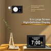 8inch Extra Large Impaired Vision Digital Alarm Clock with Day