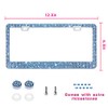 Bling License Plate Frame for Women, 1PCS Sparkly License Plate