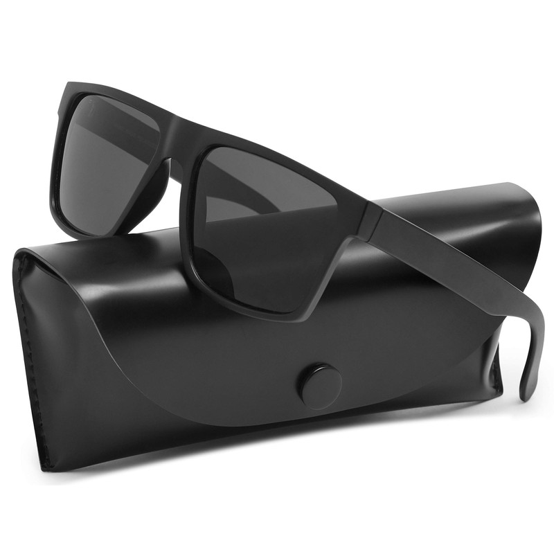 Max & Miller Men's Polarized Sunglasses UV400 Protection Black Billboard