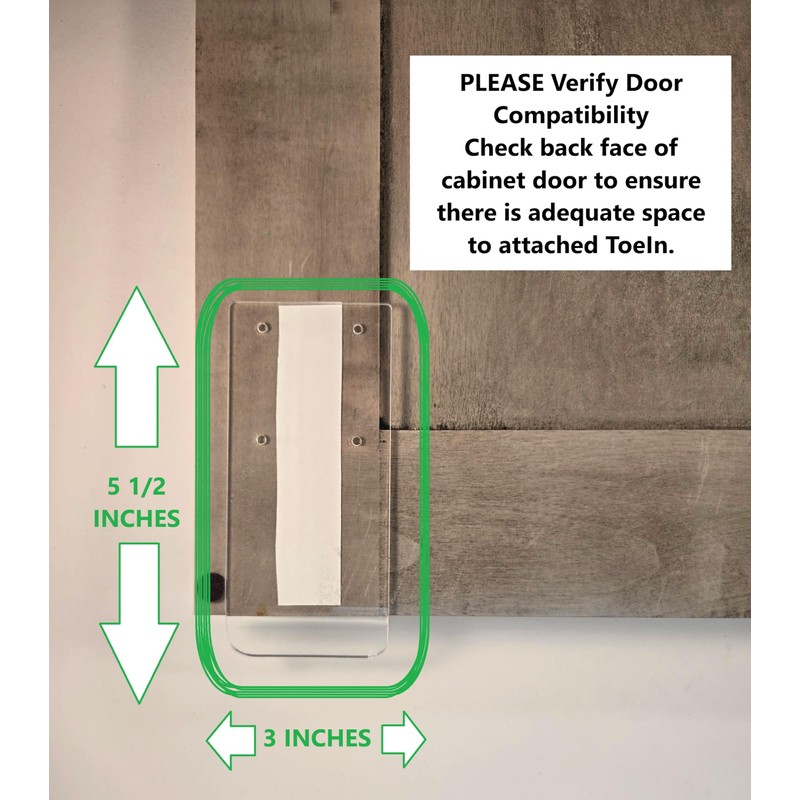 StepNpull ToeIn - Hands Free Cabinet Door Solution - Adhesive