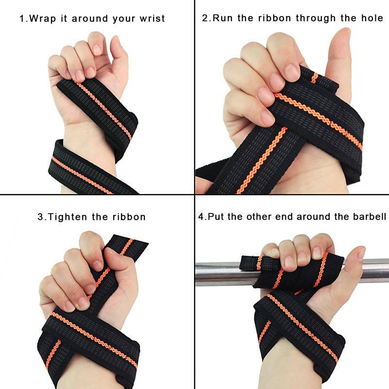 iZiv 2 Pack Lifting Straps, Wrist Straps for Weightlifting, Gym