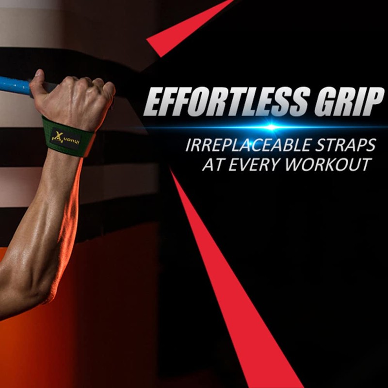 ihuan Wrist Straps for Wrist-Straps Weightlifting - 21 inches Lifting