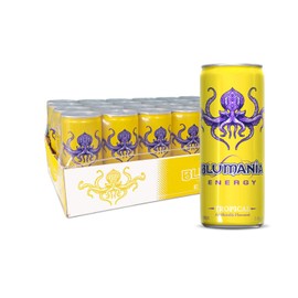BLUMANIA ENERGY - TROPICAL, 8.4 Oz (Pack of 24), No Jitters, No Preservatives