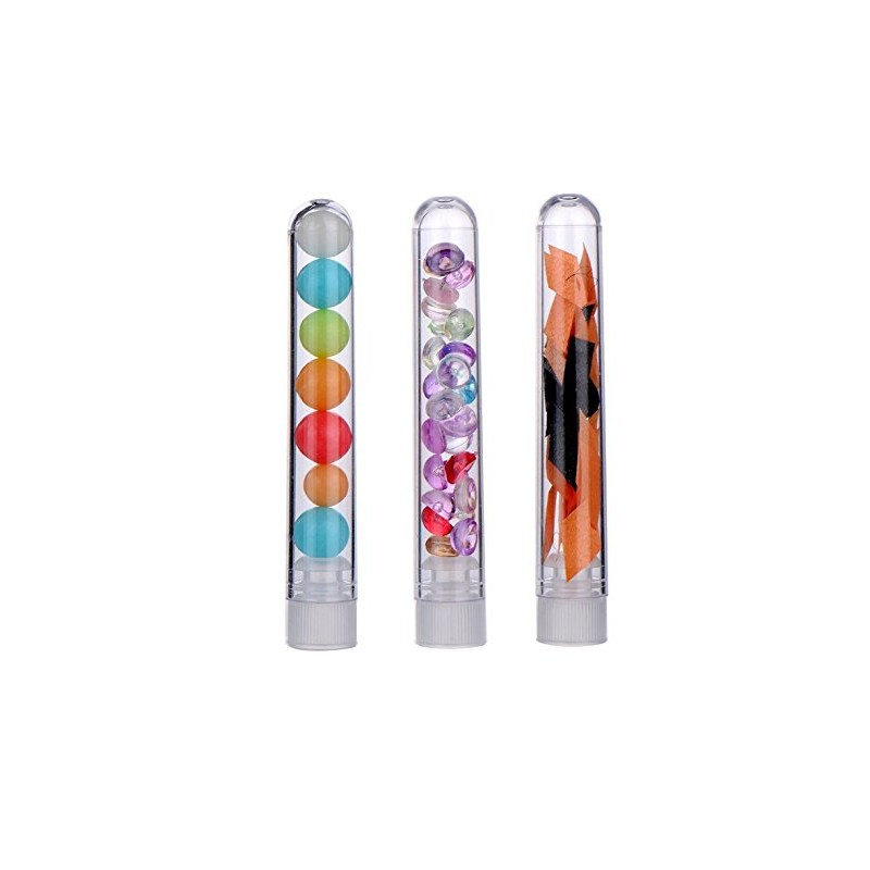 Plastic Test Tubes,Pack of 20 Plastic Sample Test Tubes Gift