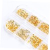 Mikinona Rhinestone Manicure Decals Snowflake Nail Stickers Gold Nail Art