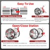 Aulmscn 3 Inch HVAC Duct Manual Volume Backdraft Damper,Stainless Steel