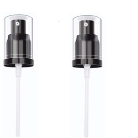 2PCS Replacement Press Cover Air Pump for Maybelline Fit Me Matte + Poreless Liquid Foundation Makeup Base (Black)