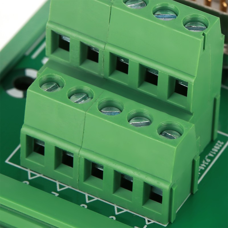 DB9-MG6 DIN Rail Mount Interface Module Male / Female Connector