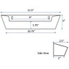Sink Front Tip-Out Tray (for 12-1/2" Wide Space, 11-3/4" Tray