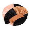 Outanaya Stylish Wide-brim Colorblock Elastic Sleeping Cap Protective Bonnet for