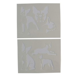 Boston Terrier Dog Stencils - 2 Piece Set