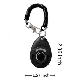 IRYNA Dog Clicker 2 Pack Clickers for Dog Training, Dog Clicker Training with Wrist Strap, Puppy Clicker Training Kit, Dog Training Clickers, Pet Clicker Pet Trainer