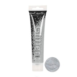 Montmartre Glitter Paint 75ml Silver 1P Toddler Art Play Glitter Paint Sensory Play Paint Glitter Glue / 몽마르뜨 반짝이 물감 75ml 은색 1P 유아 미술 놀이 글리터물감 오감놀이물감 반짝이풀
