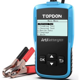 Unbranded Probador de batería de automóvil AB101 de 12 V para sistemas de carga