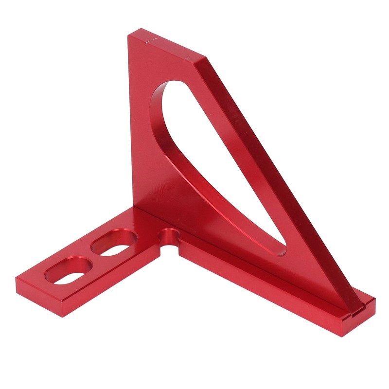 3D Mitre Angle Ruler Aluminum Alloy Professional Red 45 Degree