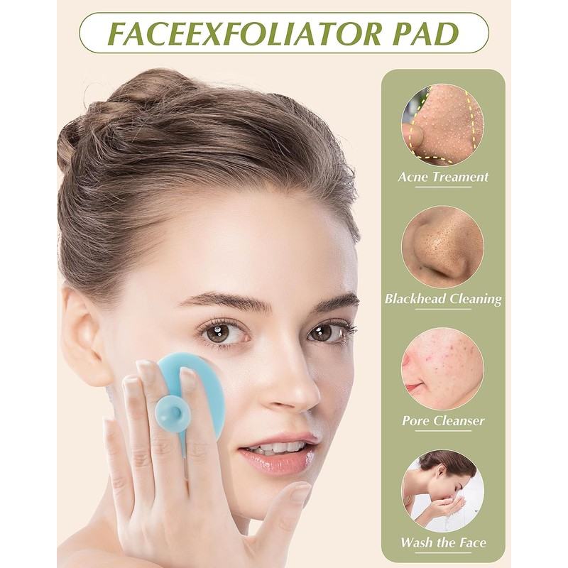 MoHern Exfoliador Facial de Silicona, 8 Unidades para Mujer, Limpieza