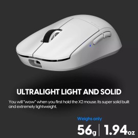 Pulsar Gaming Gears X2 V1 Symmetrical Wireless Gaming Mouse - White