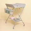 KARAOK Baby Changing Table with Wheels, Portable Diaper Changing Station