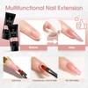 ROSALIND Pink Poly Nail Gel, 80ml/2.7oz Pink Color Poly Extension