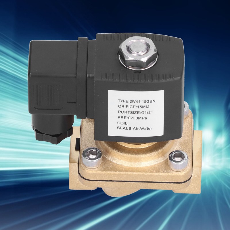 2 Way Solenoid Valve Brass Solar Electric Normally Closed Pipeline