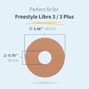 MySweetStitch - 25 x Freestyle Libre 3 plasters, round, ring