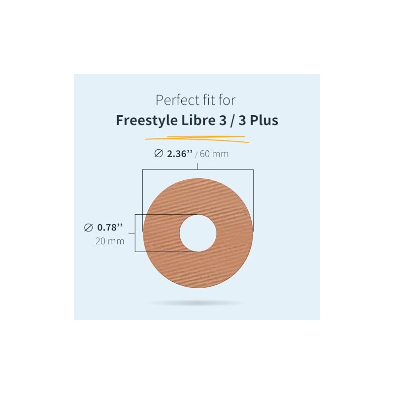 MySweetStitch - 25 x Freestyle Libre 3 plasters, round, ring