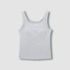 JAJU [JAJU] Women's Cotton Rib Tank Bra Camisole_Melange Grey