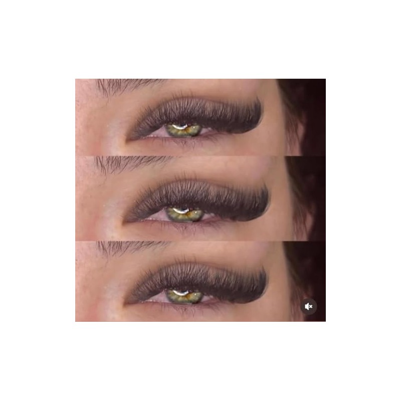 Russian lashes, easy fan, D curl, 0.07, 10mm