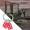 Pack of 3 Locking Hasp Lockout, Hook Diameter 2.5 cm