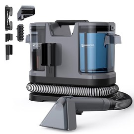 Lubluelu Upgrade Wet Vacuum Upholstery Cleaner Device with 600W - 22kPa Carpet Cleaner Washing Vacuum Cleaner, Portable Cleaning Device with Self-Cleaning Function and Long Hose for Carpets, Sofas