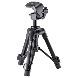 Velbon 500625 EX-miniS II Desktop Smartphone Tripod (EX-Mini S II) 2-Level Lever Lock, Total Height 16.4 inches (41.7 cm), Minimum Height 7.5 inches (19.0 cm), Leg Diameter 0.7 inches (17 mm), Small,