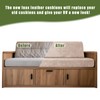 Oloepfo 4PCS Leather Look RV Dinette Cushion Covers, Stretchable Camper