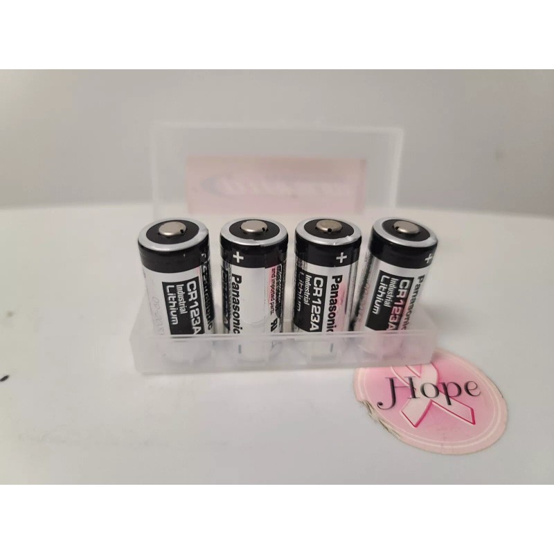 Panasonic CR123A 1550mAh 3V Lithium (LiMnO2) 09/2033 USA MADE SET
