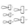 DEVPSISR 4pcs Detachable Snap Hook Swivel Clasp with Screw Bag