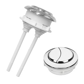 58mm/2.3" Toilet Tank Push Button Thread Diameter Dual Push Flushing Button Adjustable Toilet Water Tank Button,for Glacier Bay Aquasource,for TOTO,for American Standardfor,KOHLER