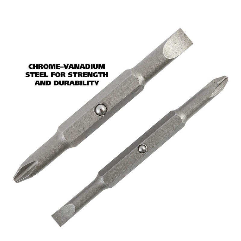 GreatNeck SD4BC 6-in-1 Screwdriver Multi Tool, 2 Flat Head Bits,