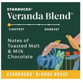 Starbucks Ground Coffee, Starbucks Blonde Roast Coffee, Veranda Blend, 100% Arab