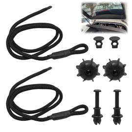 EuAcesry Pack of 2 Mounting Ropes for Car Parcel Shelf - Luggage Straps Compatible with V-W Golf MK4 MK5 MK6, G-Ti R20