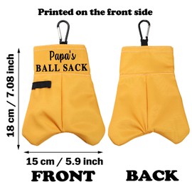 PWHAOO Funny Dad/Grandpa Golf Gift Ball Sack Golf Ball Storage Bag Golf Club Gift Ball Pouch Sack Gag Gift (Papa BS)
