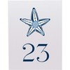 Starfish Wedding Table Numbers, 1-15, Double Sided, Tent or Use