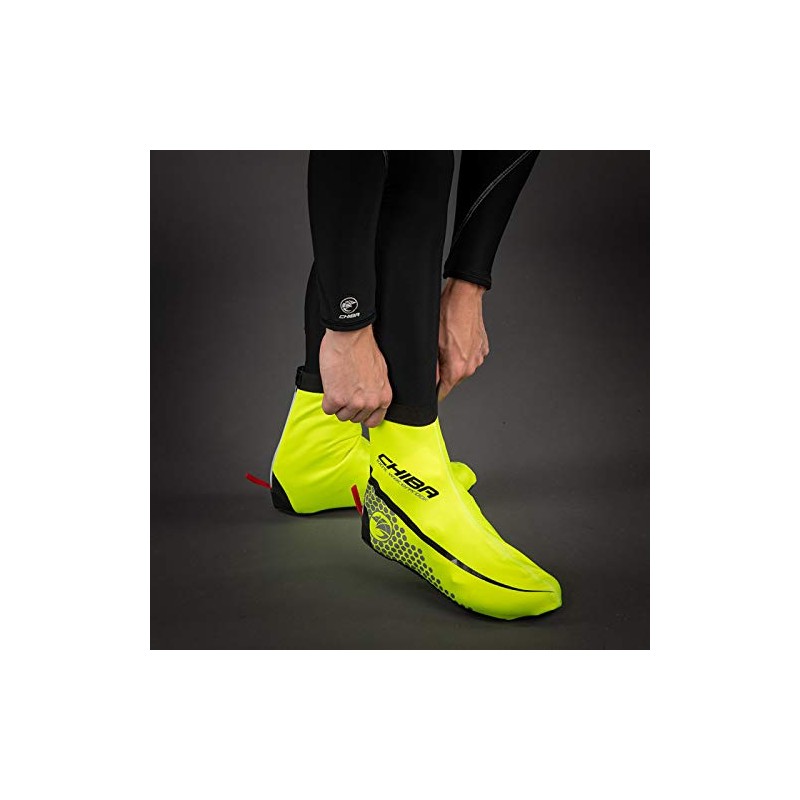Chiba Race Overshoe Size L, Neon Yellow