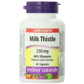 Webber Naturals Milk Thistle 60-Percent Silymarin Extract Capsule, 250mg