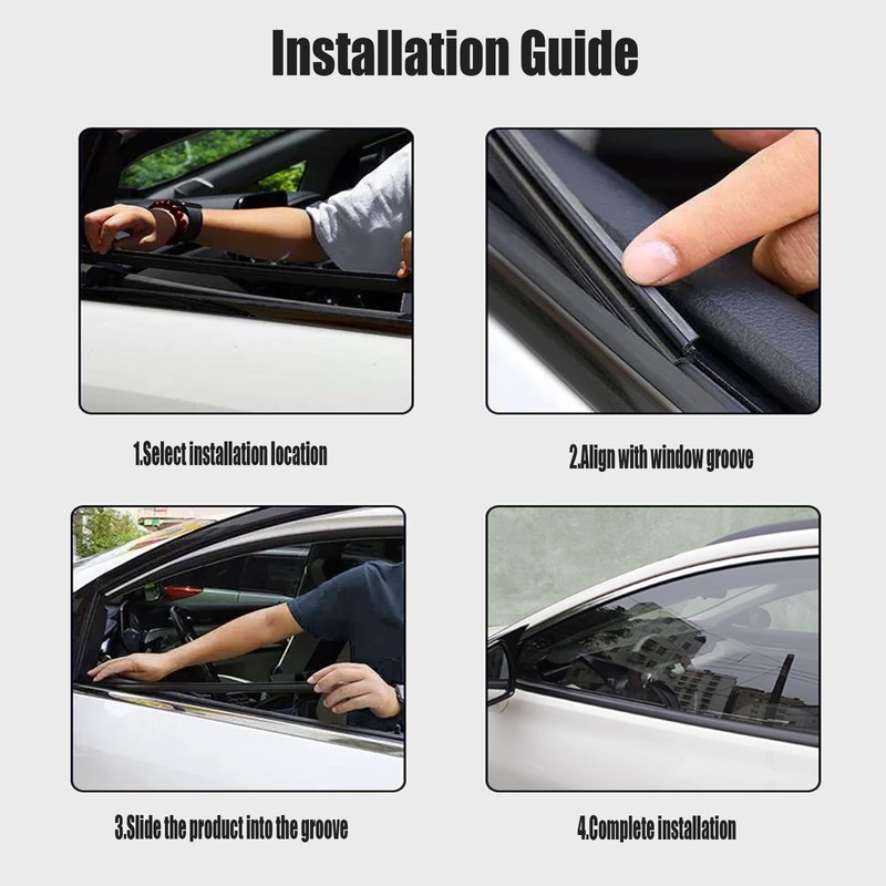 VAINTOD Side Window Wiper Premium All-Seasons Durable Stable And Quiet
