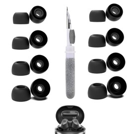 Vykyntow 8 Pairs Replacement Ear Tips Compatible with Arctis GameBuds, with 3 in 1 Cleaner Kit, Silicone Ear Tips (XS/S/M/L)