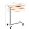 Skuehod Heavy Duty Height Adjustable Overbed Bedside Table Movable with