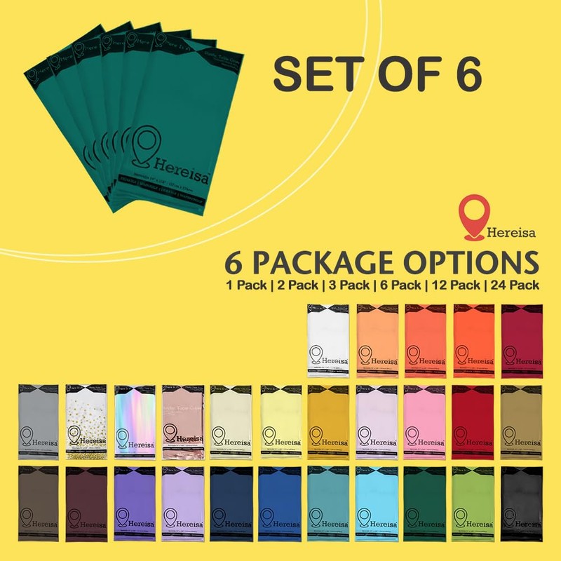 Hereisa Teal 6 Pack Plastic Table Cloths - 54" x