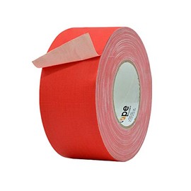 MAT Gaffer Tape Red Low Gloss Finish Film, 6 inch x 60 Yards, Residue Free, Non Reflective, Secure Cords to Stages, Great for Concerts or Trade Shows, Weddings, & Floor Marking