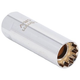 ViaGasaFamido Enchufe de Bujía Magnético, Enchufe de Bujías, Herramientas de Extracción de Bujías, Herramienta de Extracción Especial de Pared Ultrafina Universal de 12 Puntos(16mm)